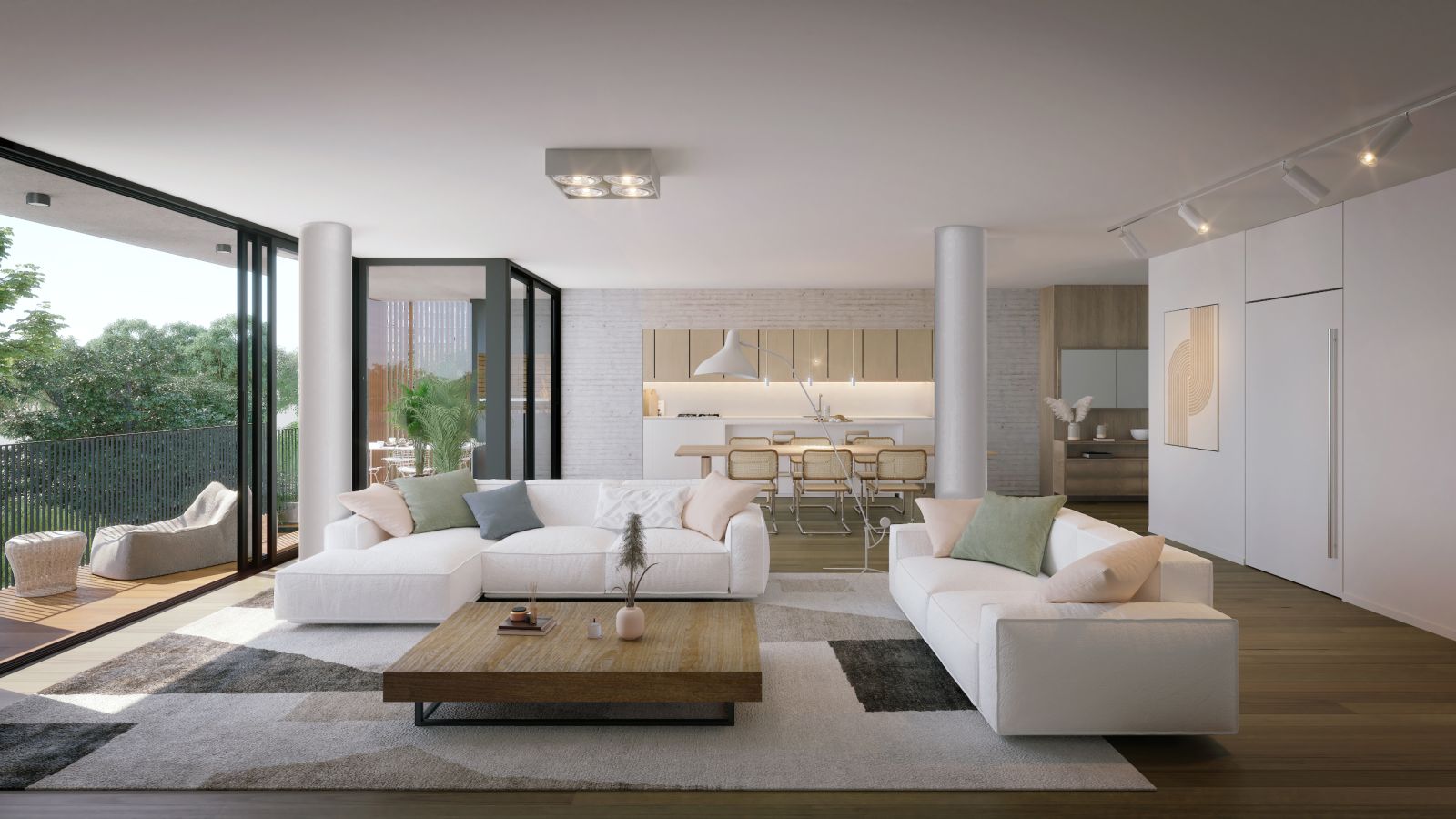 Render original de la sala de Arredondo
