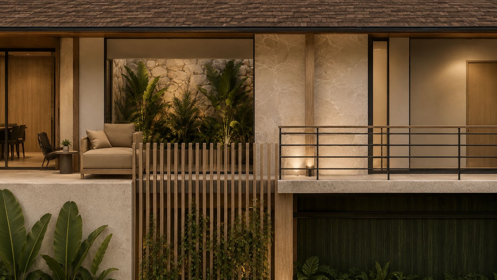 Render original del balcón
