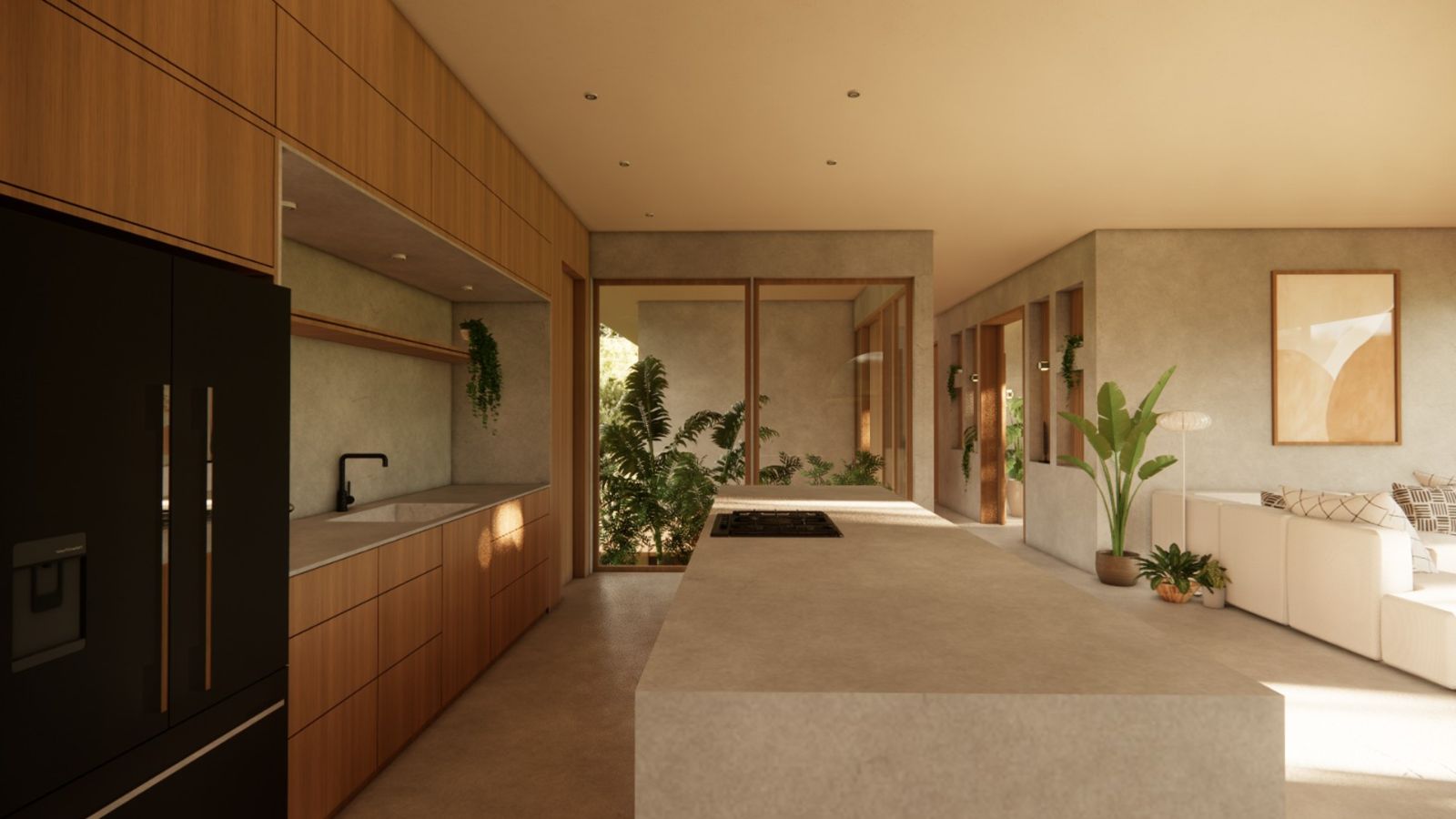 Render original de la cocina